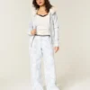 Blå baggy sweatpants med kamouflagemönster Blå baggy sweatpants med kamouflagemönster