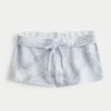 Blå kamouflagefleece-minishorts Blå kamouflagefleece-minishorts