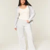 Bow Graphic Wide-Leg Sweatpants