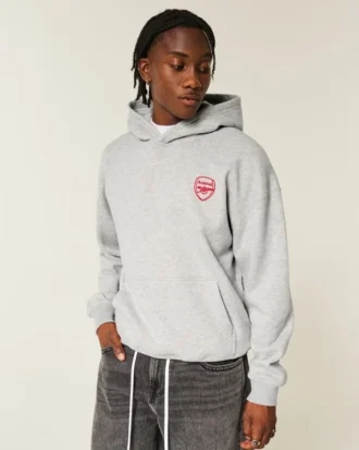 Boxig Arsenal FC-hoodie med tryck