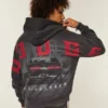 Boxig Dodge Challenger-hoodie med tryck Boxig Dodge Challenger-hoodie med tryck