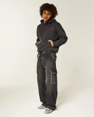 Boxig Dodge Challenger-hoodie med tryck