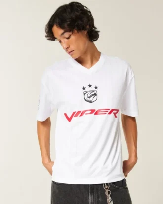 Boxig Dodge Viper-fotbollströja med tryck