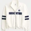 Boxig halvzip-tröja med Argentina-tryck Boxig halvzip-tröja med Argentina-tryck
