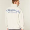 Boxig halvzip-tröja med Volkswagen-tryck Boxig halvzip-tröja med Volkswagen-tryck