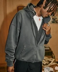 Boxig hoodie med dragkedja