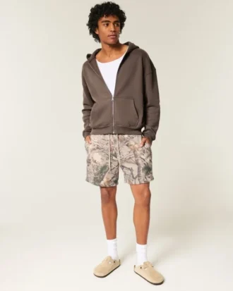 Boxig hoodie med dragkedja