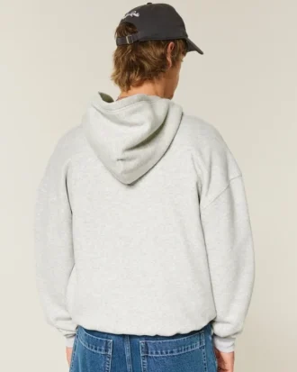 Boxig hoodie med dragkedja