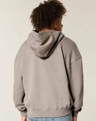 Boxig hoodie med dragkedja