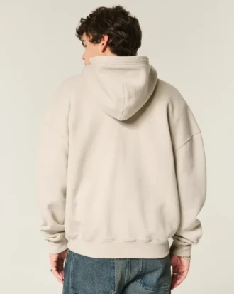 Boxig hoodie med dragkedja