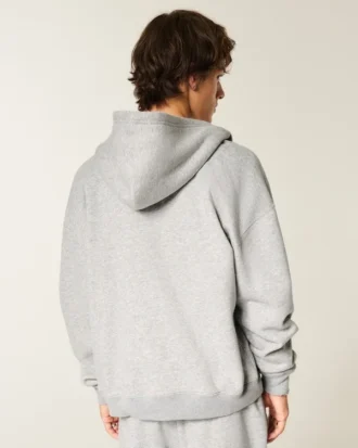 Boxig hoodie med dragkedja