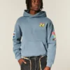 Boxig hoodie med dragkedja och NASCAR Jeff Gordon-grafik Boxig hoodie med dragkedja och NASCAR Jeff Gordon-grafik