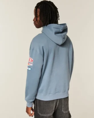 Boxig hoodie med dragkedja och NASCAR Jeff Gordon-grafik