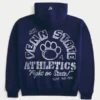 Boxig hoodie med dragkedja och Penn State University Nittany Lions-grafik Boxig hoodie med dragkedja och Penn State University Nittany Lions-grafik