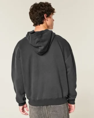 Boxig hoodie med dragkedja och tryck från Purdue University Boilermakers