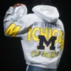 Boxig hoodie med dragkedja och tryck från University of Michigan Wolverines Boxig hoodie med dragkedja och tryck från University of Michigan Wolverines