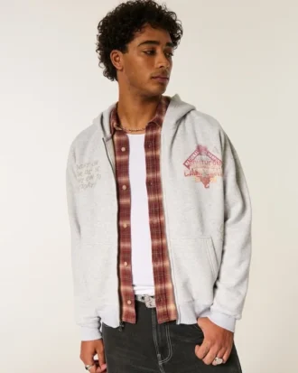 Boxig hoodie med dragkedja och tryck från University of Southern California Trojans
