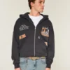 Boxig hoodie med dragkedja och tryck från University of Tennessee Volunteers Boxig hoodie med dragkedja och tryck från University of Tennessee Volunteers