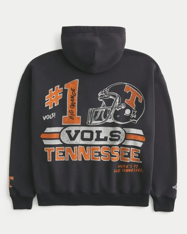 Boxig hoodie med dragkedja och tryck från University of Tennessee Volunteers Boxig hoodie med dragkedja och tryck från University of Tennessee Volunteers