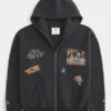 Boxig hoodie med dragkedja och tryck från University of Tennessee Volunteers Boxig hoodie med dragkedja och tryck från University of Tennessee Volunteers