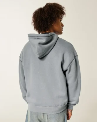 Boxig hoodie med termofoder och dragkedja