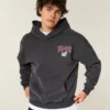 Boxig hoodie med tryck från University of Georgia Bulldogs Boxig hoodie med tryck från University of Georgia Bulldogs