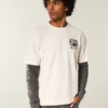 Boxig, kraftig Dodge Challenger SRT Hellcat-T-shirt med tryck