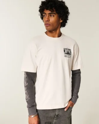 Boxig, kraftig Dodge Challenger SRT Hellcat-T-shirt med tryck