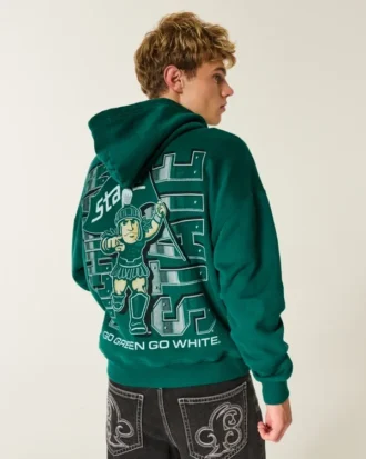 Boxig Michigan State University Spartans grafisk hoodie