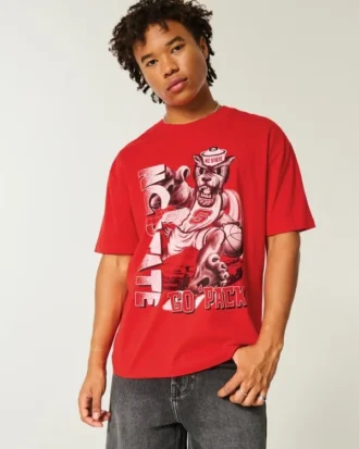 Boxig NC State Wolfpack-T-shirt med tryck