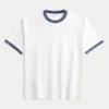 Boxig T-shirt i tung bomull