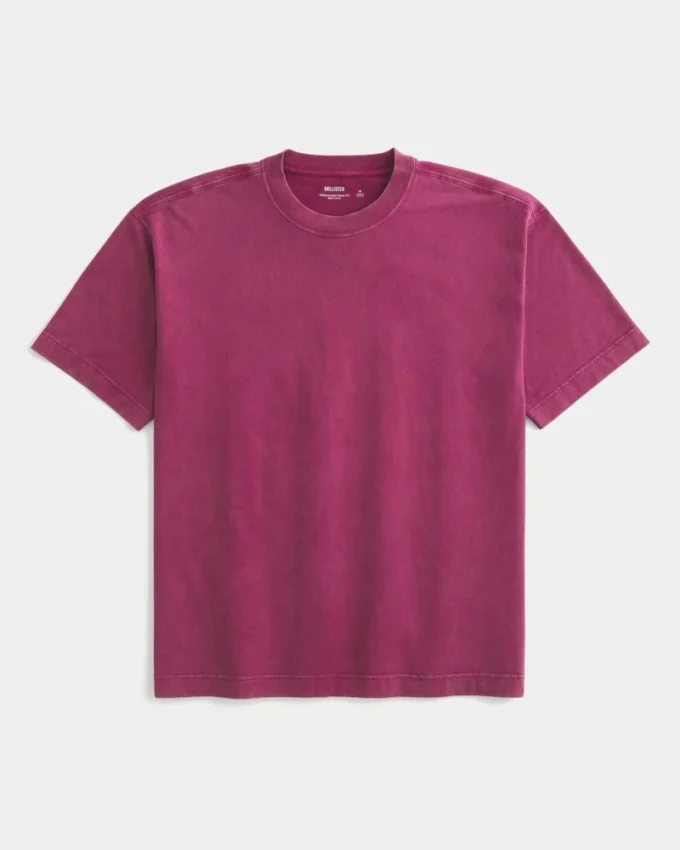 Boxig T-shirt i tung bomull Boxig T-shirt i tung bomull