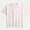 Boxig T-shirt i tung bomull