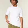 Boxig T-shirt i tung bomull