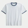 Boxig T-shirt i tung bomull