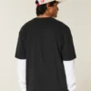 Boxig T-shirt i tung bomull