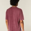 Boxig T-shirt i tung bomull