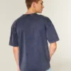 Boxig T-shirt i tung bomull