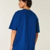 Boxig T-shirt i tung bomull