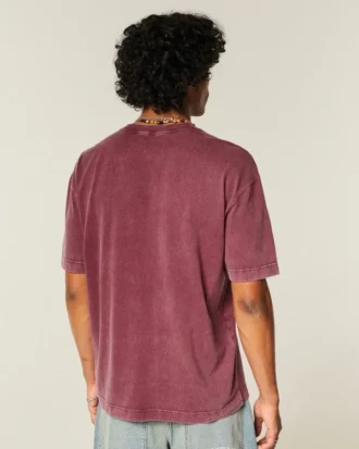 Boxig T-shirt i tung bomull