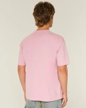 Boxig T-shirt i tung bomull