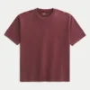 Boxig T-shirt i tung bomull
