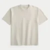 Boxig T-shirt i tung bomull