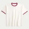 Boxig T-shirt i tung bomull