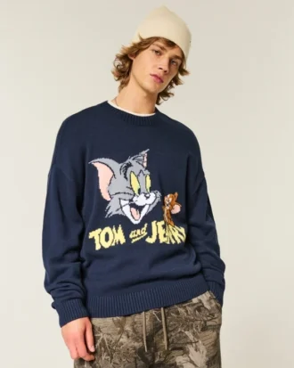 Boxig Tom och Jerry-tröja med tryck