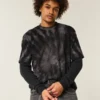 Boxig, tung tie-dye-T-shirt i bomull