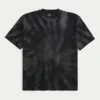 Boxig, tung tie-dye-T-shirt i bomull