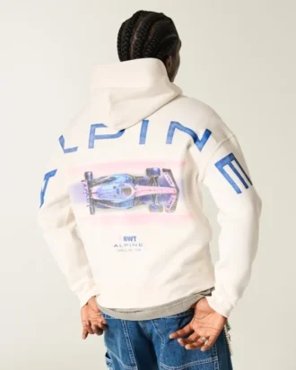 Boxy BWT Alpine Formula One Team grafisk hoodie