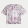 Boxy Crop Posty Co. Grafisk jersey