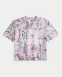 Boxy Crop Posty Co. Grafisk jersey